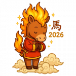 pngtree-2026-fire-horse-zodiac-standing-on-golden-cloud-png-image_17352467.png
